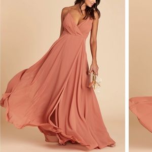 Birdy Grey Kaia Chiffon Bridesmaid Dress in Terracotta